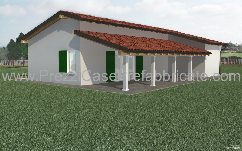 progetti case prefabbricate in legno antisismiche mod. 1.14L