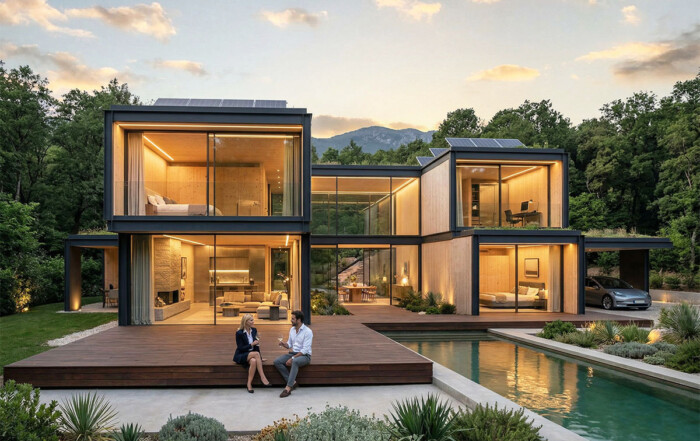 casa-prefabbricata-XLAM-moderna-2-piani-1200x800-1-700x441 prezzi case prefabbricate Home