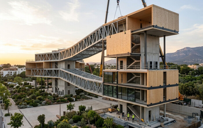 edificio-con-struttura-cemento-acciaio-legno-1200x800-1-700x441 prezzi case prefabbricate Home