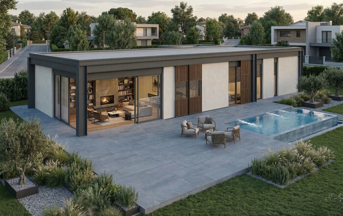 villla-prefabbricata-150mq-acciaio-1400x800-1-700x441 prezzi case prefabbricate Home