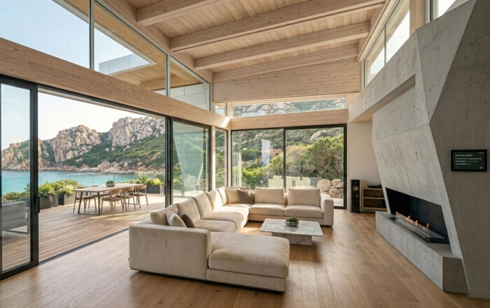 villla-prefabbricata-legno-con-ampie-vetrate-1200x800-1-700x441 prezzi case prefabbricate Home